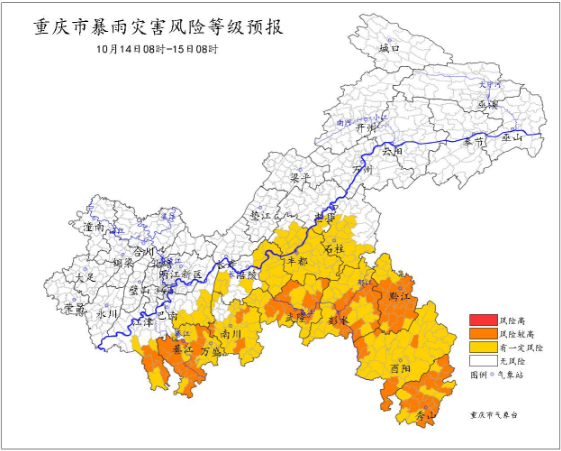 今起十天重庆有连阴雨！两段较强降雨过程分别在→